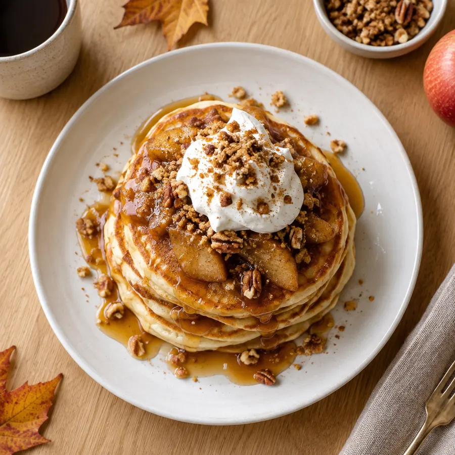 Apple pie pancakes